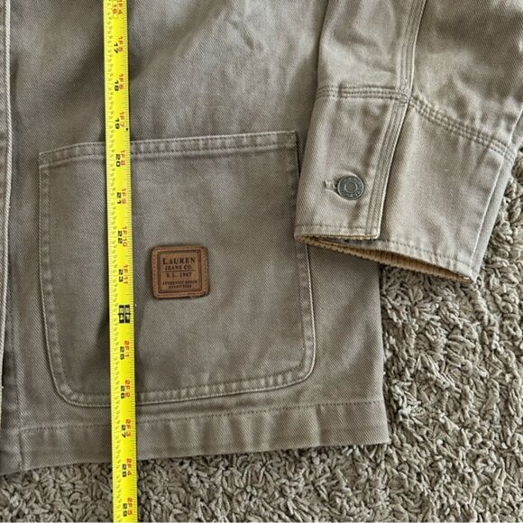 Vtg Ralph Lauren Jeans Co. Jacket Men's Medium Denim Chore Coat Workwear Utility - Picture 7 of 10